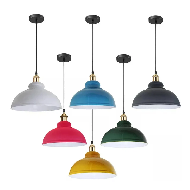 Vintage Pendelleuchte in Farben Industriestil Hängeleuchte ~3934