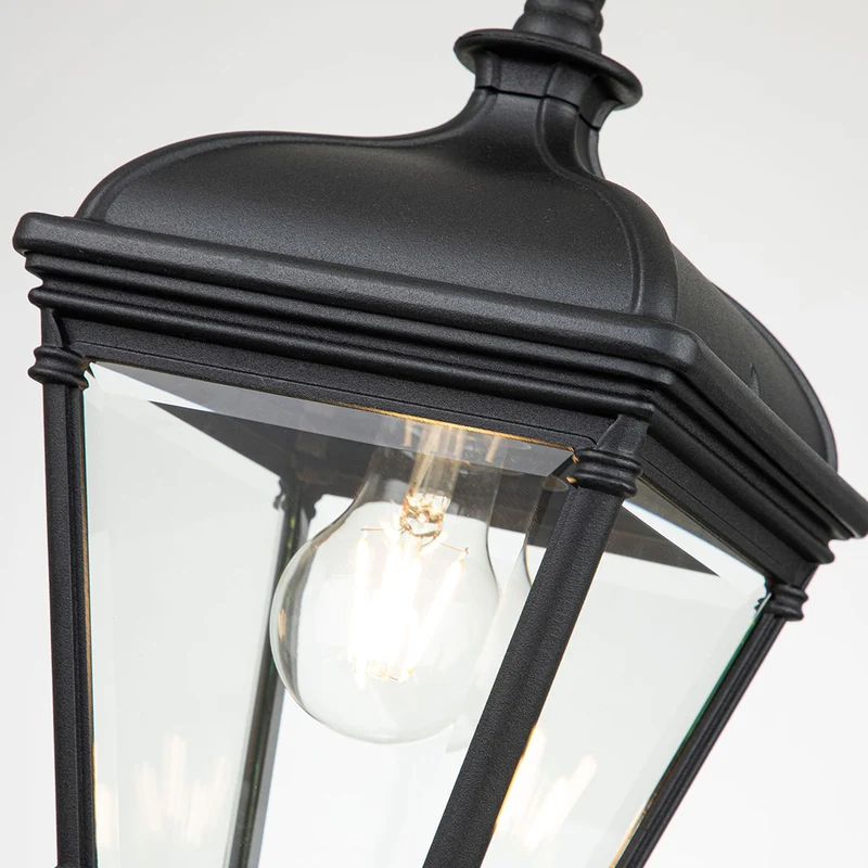 Außen-Pendelleuchte Bayview 1-flammig IP44 Schwarz Ø18cm