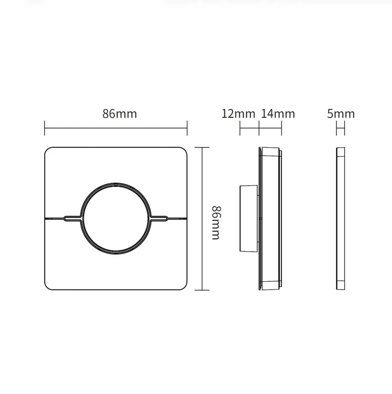 s.luce Smart-Dim 4-Zonen Wand- & Fernbedienung