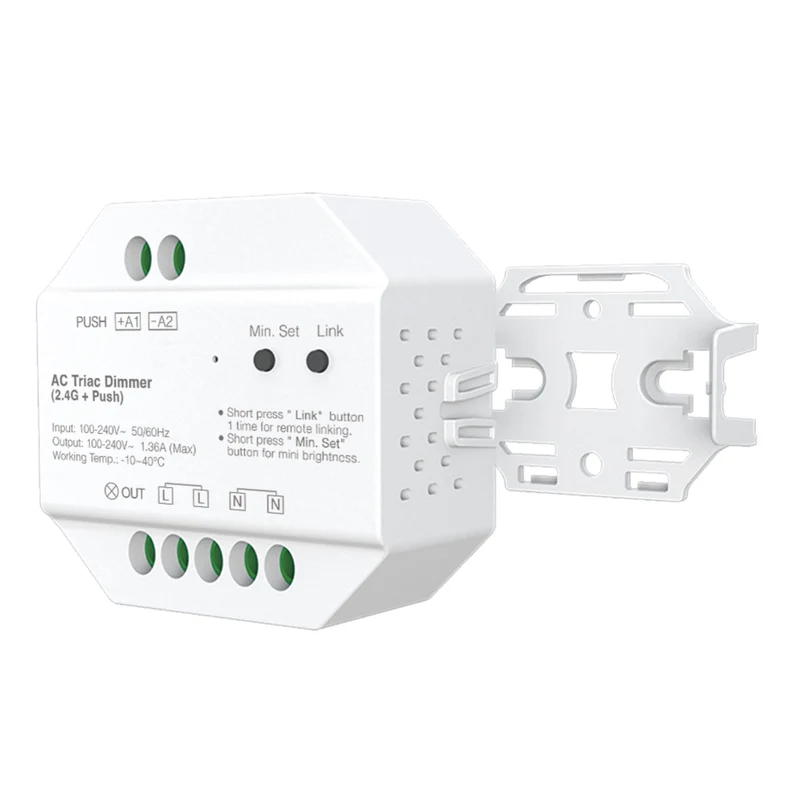 s.luce Smart-Dim Triac Funk-Controller 230V mit Push-Dimmer