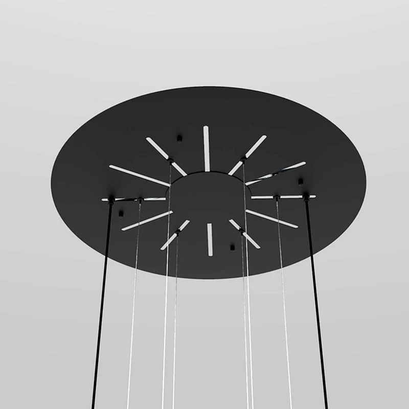 s.luce Velo Galerieleuchte 12-flammig Ø 80cm Baldachin Ø 18cm