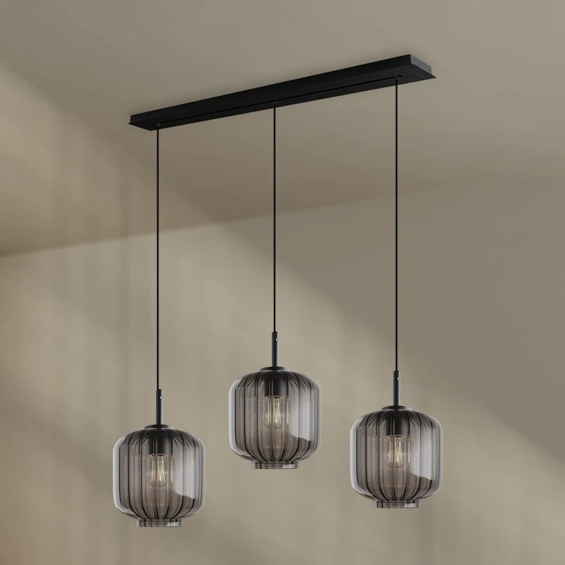 s.luce Velo Esstischlampe 3-flammig Baldachin 120cm Ø 20cm