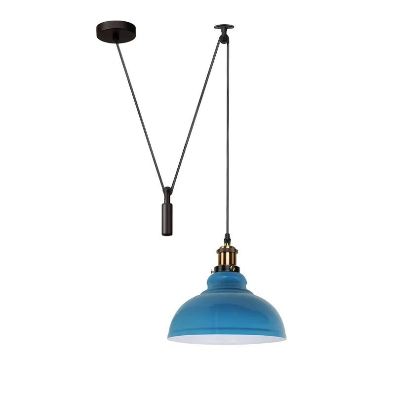 Industrial Flaschenzug Pendelleuchte 2m Hängelampe ~3867