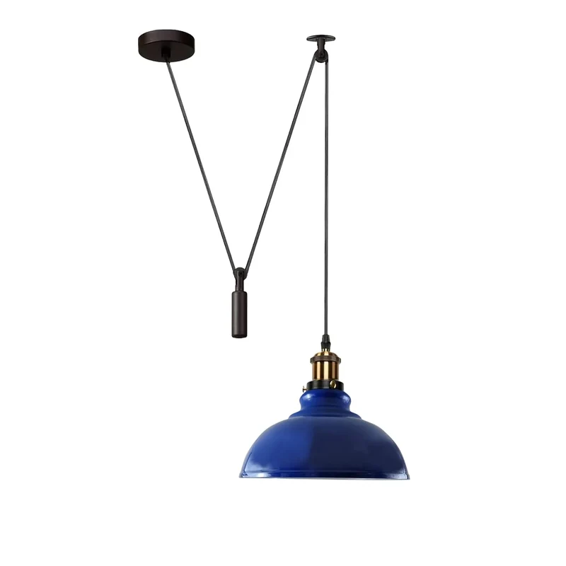 Industrial Flaschenzug Pendelleuchte 2m Hängelampe ~3867