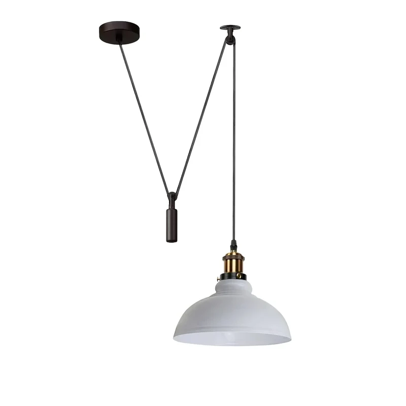 Industrial Flaschenzug Pendelleuchte 2m Hängelampe ~3867
