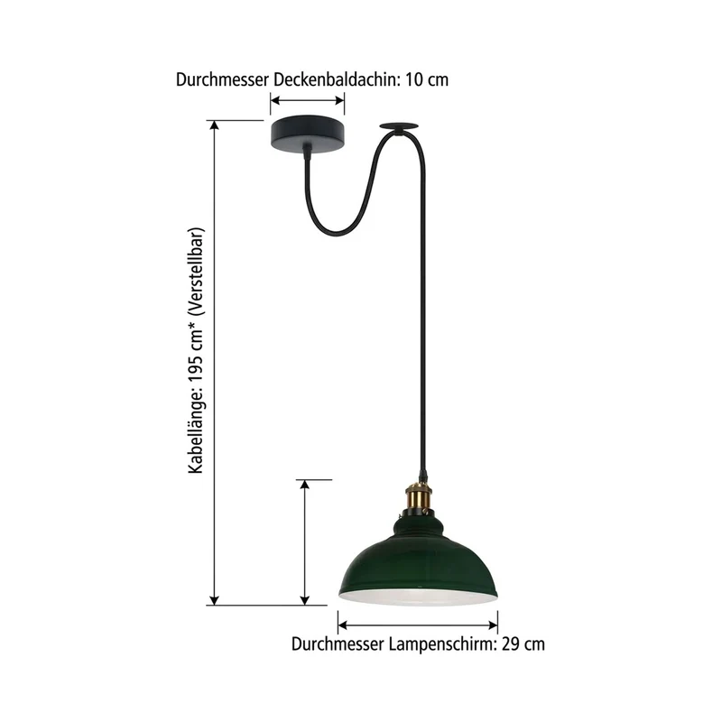 Dezentrale Industrial Hängelampe 2m Pendelleuchte ~3865
