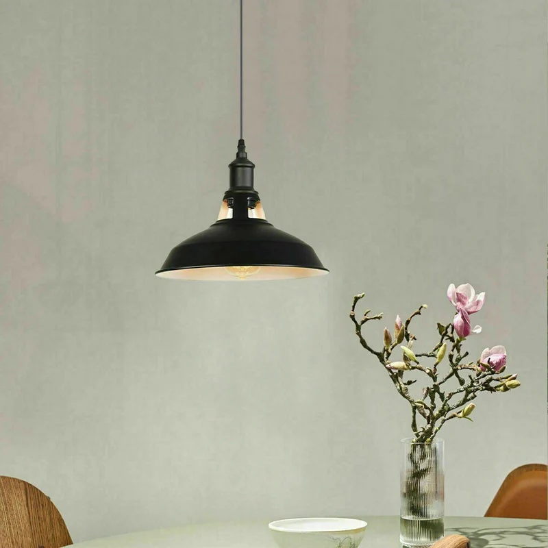 Farbige Vintage Pendelleuchte | Industriedesign E27 ~3953