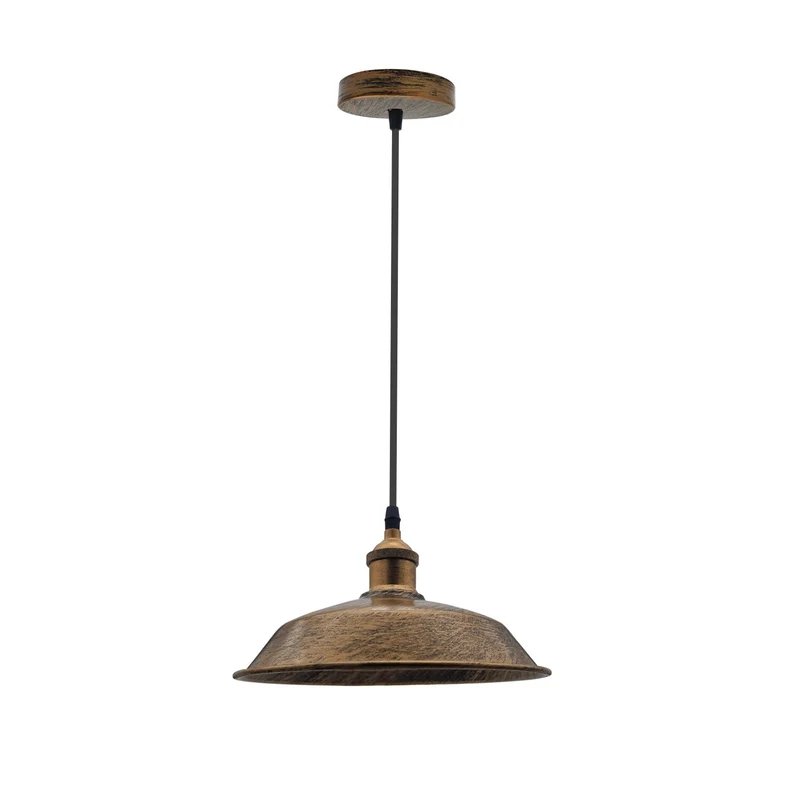 Retro Industrial Pendelleuchte E27 Metall Hängelampe für Kücheninsel ~3859
