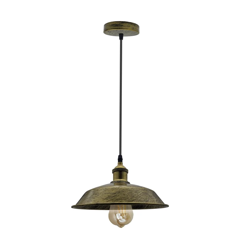 Retro Industrial Pendelleuchte E27 Metall Hängelampe für Kücheninsel ~3859
