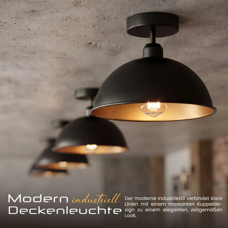 Industrial Gastro Deckenleuchte für jede Deckenhöhe ~3873