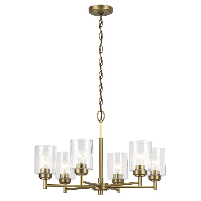 Kronleuchter Winslow 6-flammig Messing Ø 66cm