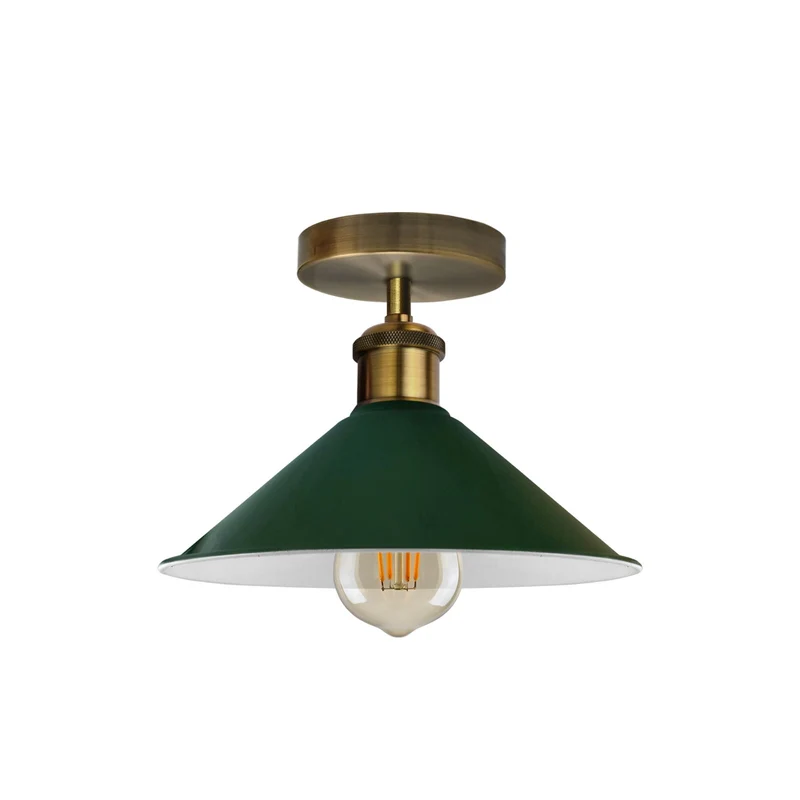 Unterputz Deckenleuchte – Vintage Trichter Deckenlampe Küche | Ø22cm | E27 ~3927