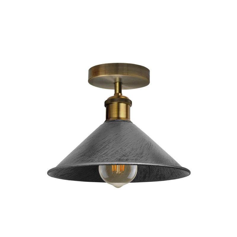 Unterputz Deckenleuchte – Vintage Trichter Deckenlampe Küche | Ø22cm | E27 ~3927