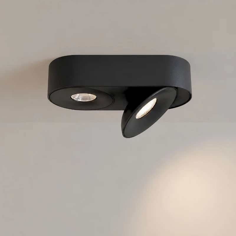 s.luce Santa Duo LED-Deckenleuchte schwenkbar 2-flammig