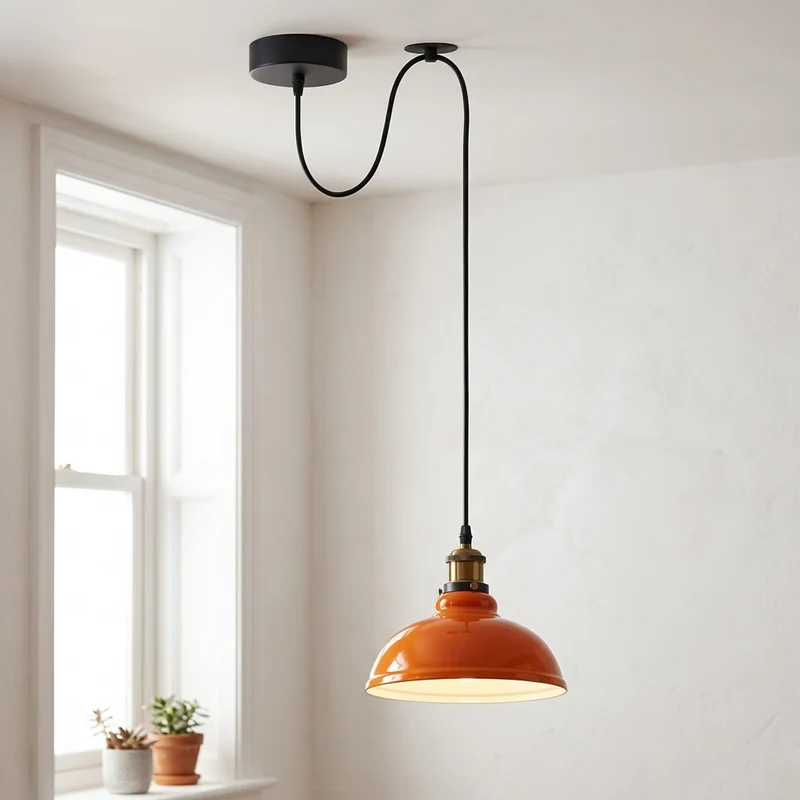 Affenschaukel Pendelleuchte – Dezentrale Hängelampe Loft | Ø 29cm | E27 ~3864