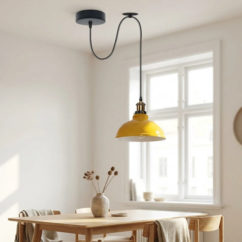 Affenschaukel Pendelleuchte – Dezentrale Hängelampe Loft | Ø 29cm | E27 ~3864