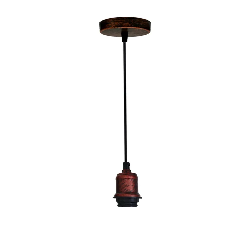 Vintage E27 Pendelleuchte Rustic Red Höhenverstellbar ~3868