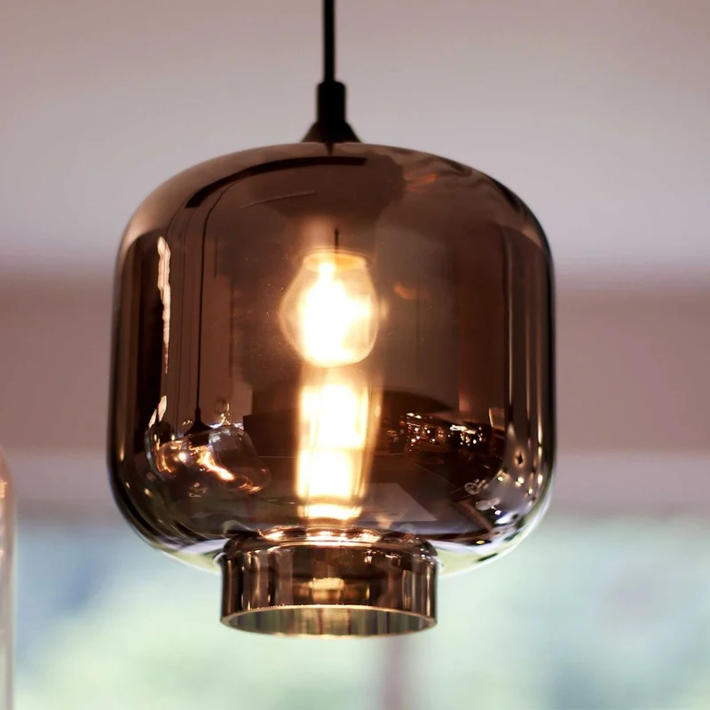 s.luce Velo Esstischlampe 5-flammig 160cm Baldachin Ø 20cm