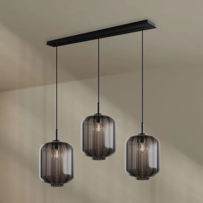 s.luce Velo Esstischleuchte 3-flammig Baldachin 120cm Ø 25cm