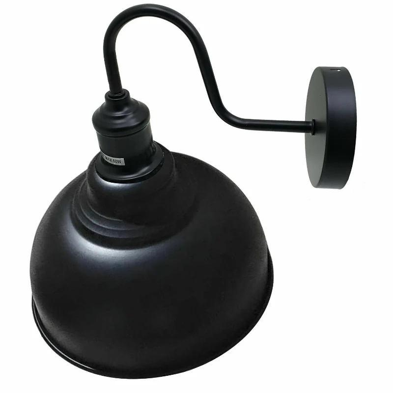 LEDSONE Vintage Wandlampe Industrial Schwanenhals E27 ~3716