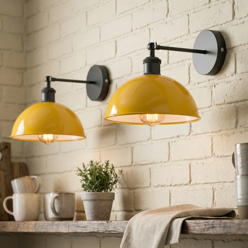 Gelenk Wandleuchte Schwarz – Industrie Loft Nachttisch Leselampe | Ø21cm | E27 ~3924