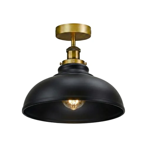 Industrie Deckenleuchte – Vintage Unterputz Halbschalen Lampe | Ø29cm | E27 ~3922