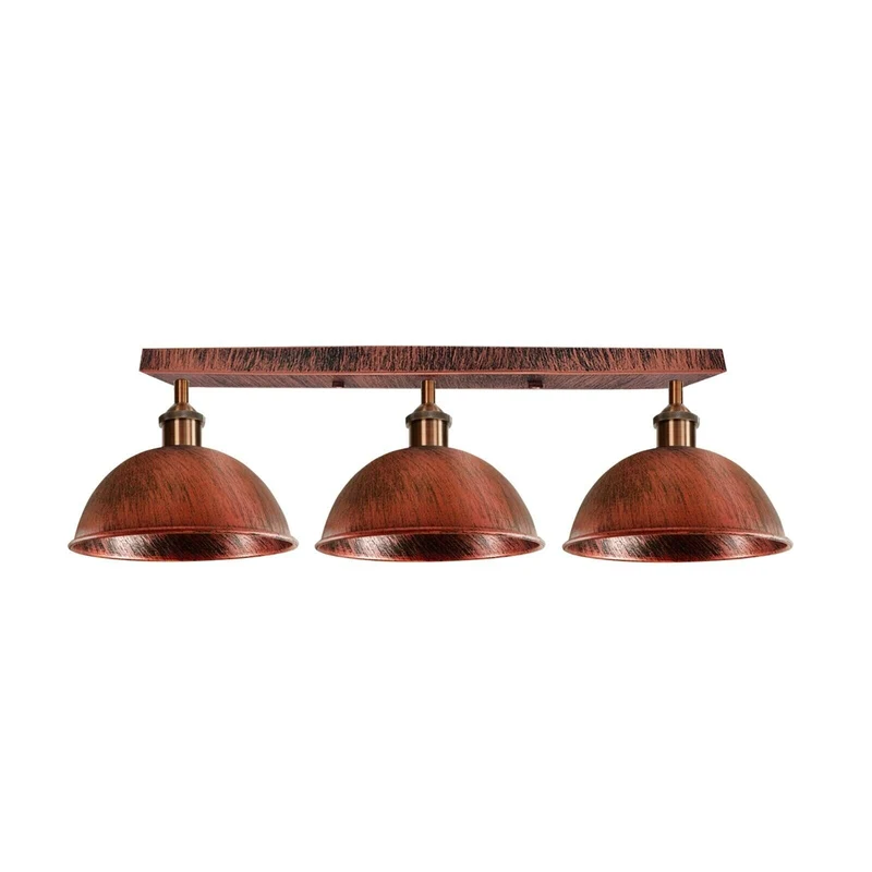 Industrie Billardleuchte – 3-flammiger Vintage Deckenbalken ~3915