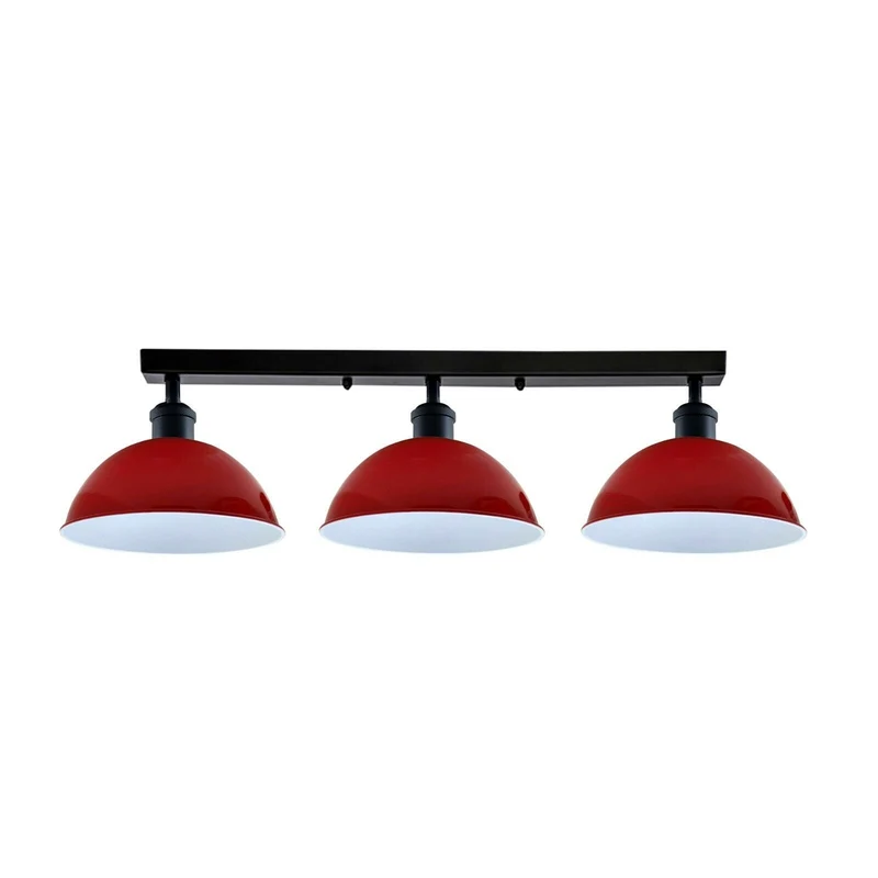 Industrie Billardleuchte – 3-flammiger Vintage Deckenbalken ~3915
