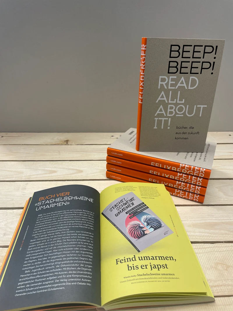 BEEP! BEEP! Read all about it! Bücher, die aus der Zukunft kommen.