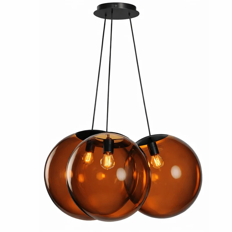 s.luce Orb Cluster Glas-Pendelampe 3-flammig 3x50cm