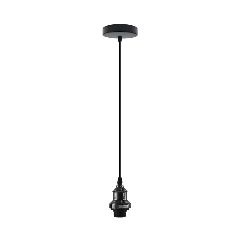 Retro E27 Lampenfassung Pendelleuchte Höhenverstellbar ~3647