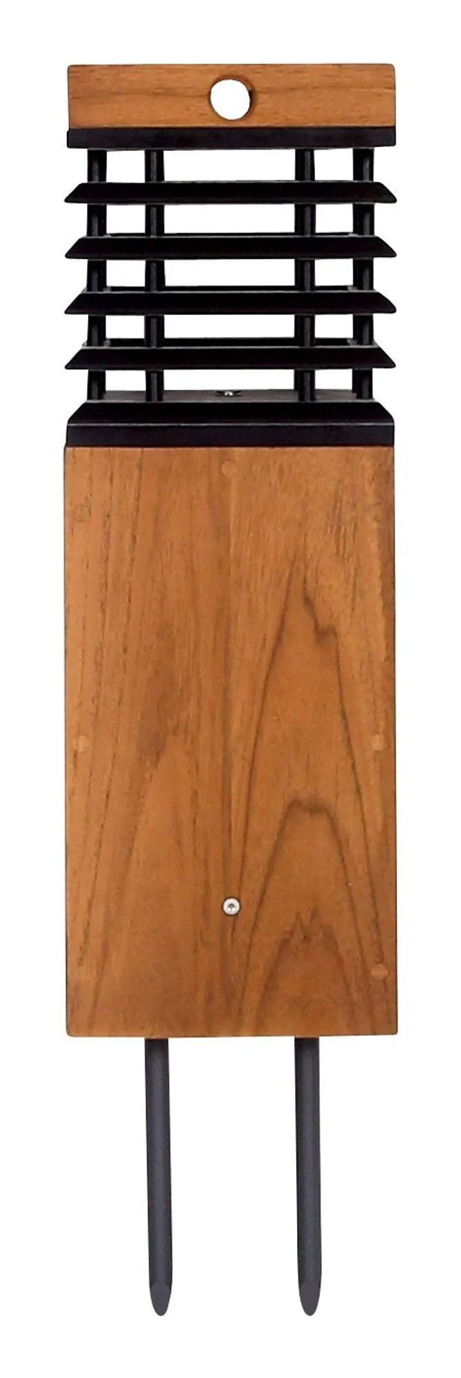 Les Jardins Solar-Wegeleuchte Tekura H 45cm aus Teakholz