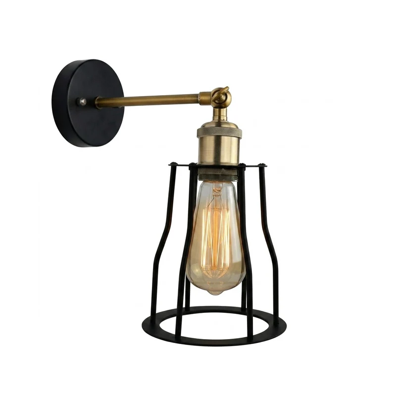 Vintage Industrie Wandleuchte mit verstellbarem Gelenk ~3837