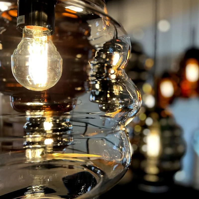 s.luce Echos Esstischlampe 8-flammig 200cm 3-reihig Ø 18/25cm