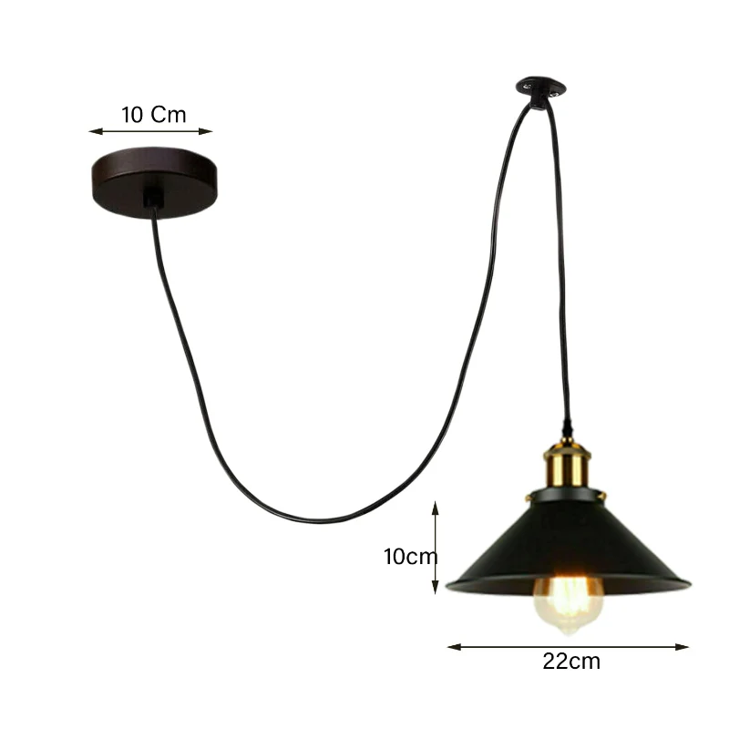 LEDSone Retro Spider Pendelleuchte Höhenverstellbar ~3699
