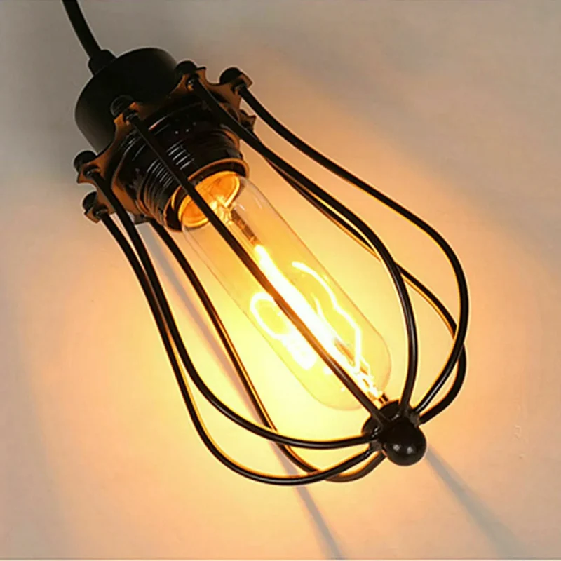 Industriële Spinlamp E27 Matzwart met Katrolsysteem 1–6~3914