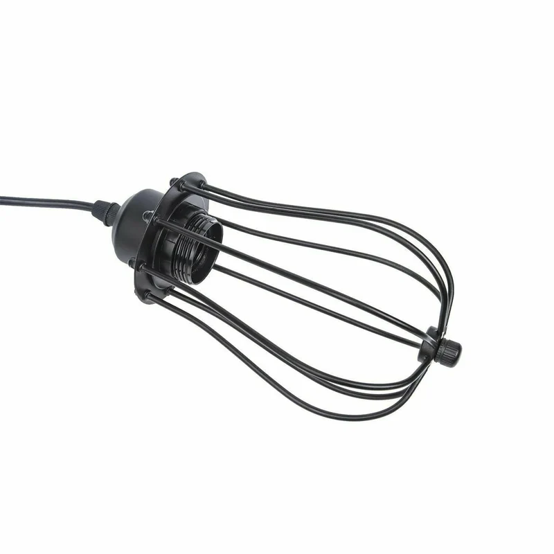 Industriële Spinlamp E27 Matzwart met Katrolsysteem 1–6~3914