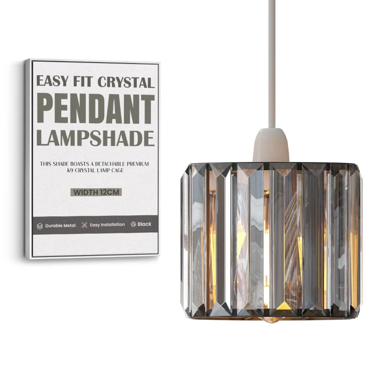 Kristallglas Lampenschirm Easyfit Kronleuchter LEDSONE ~3881