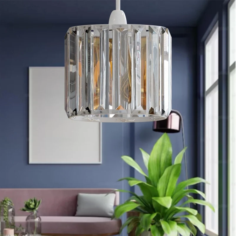 Kristallglas Lampenschirm Easyfit Kronleuchter LEDSONE ~3881