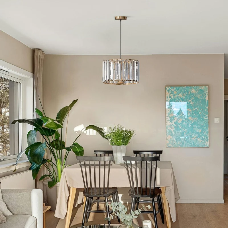 Kristallglas Lampenschirm Easyfit Kronleuchter LEDSONE ~3881