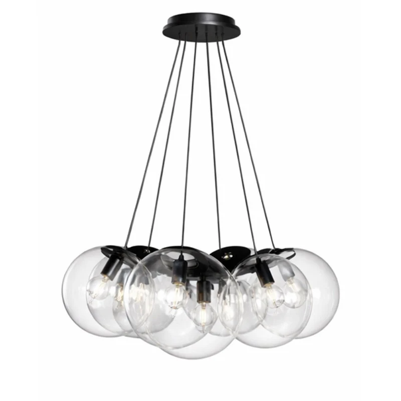 s.luce Orb Cluster Mehrfach-Pendelleuchte 7-flammig 7x20cm
