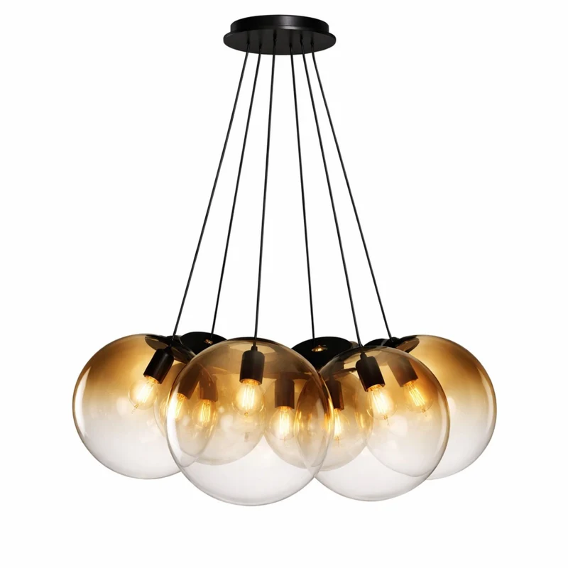 s.luce Orb Cluster Mehrfach-Pendelleuchte 7-flammig 7x20cm
