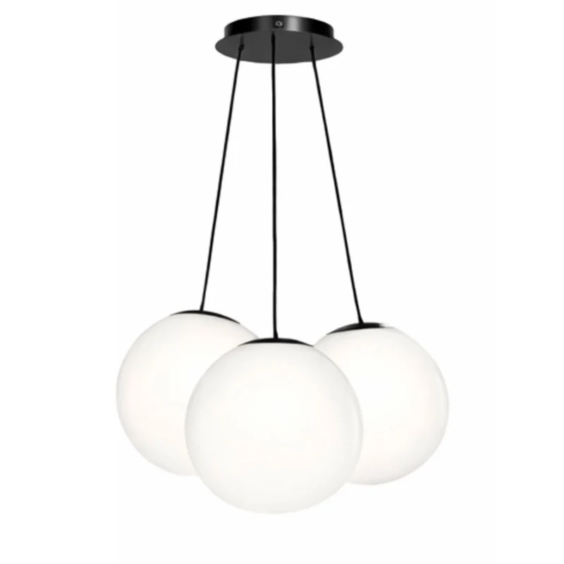 s.luce Orb Cluster Glas-Pendelleuchte 3-flammig 3x30cm