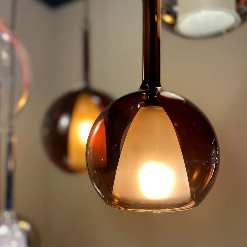 s.luce Belluna Cluster Glas-Hängeleuchte 3-flammig