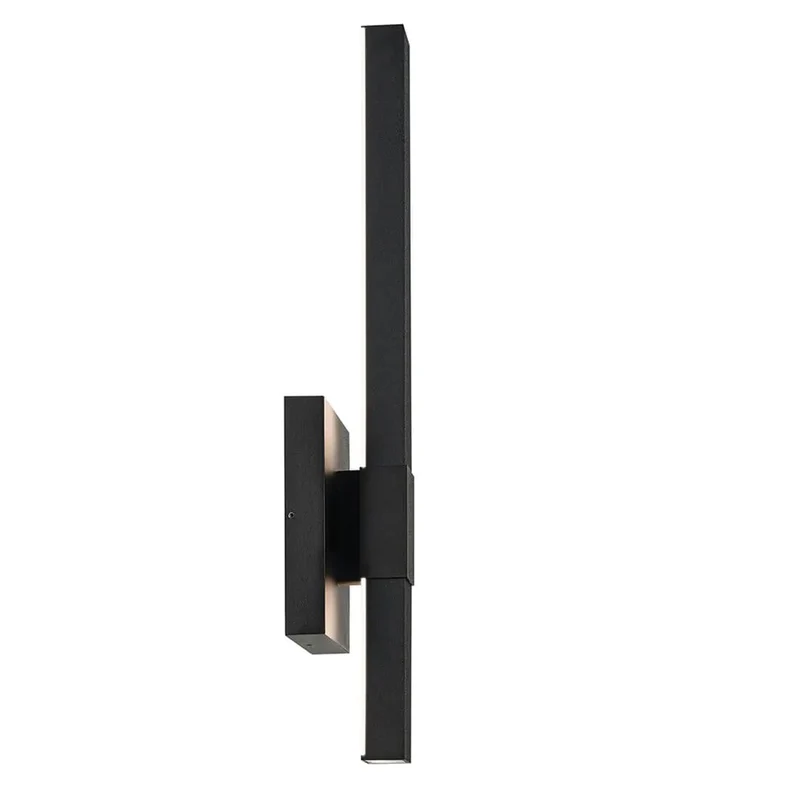 LED-Außenwandleuchte Nocar Schwarz 13x9cm