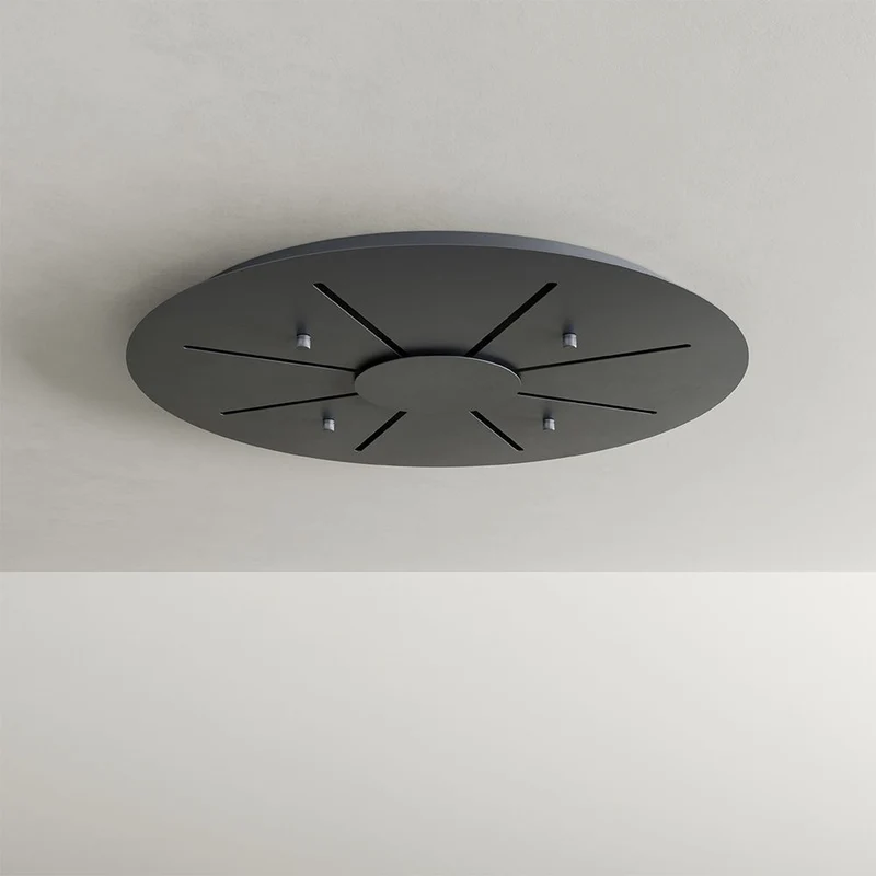 s.luce Echos Galerieleuchte 8-flammig Ø 80cm Baldachin Ø 18cm