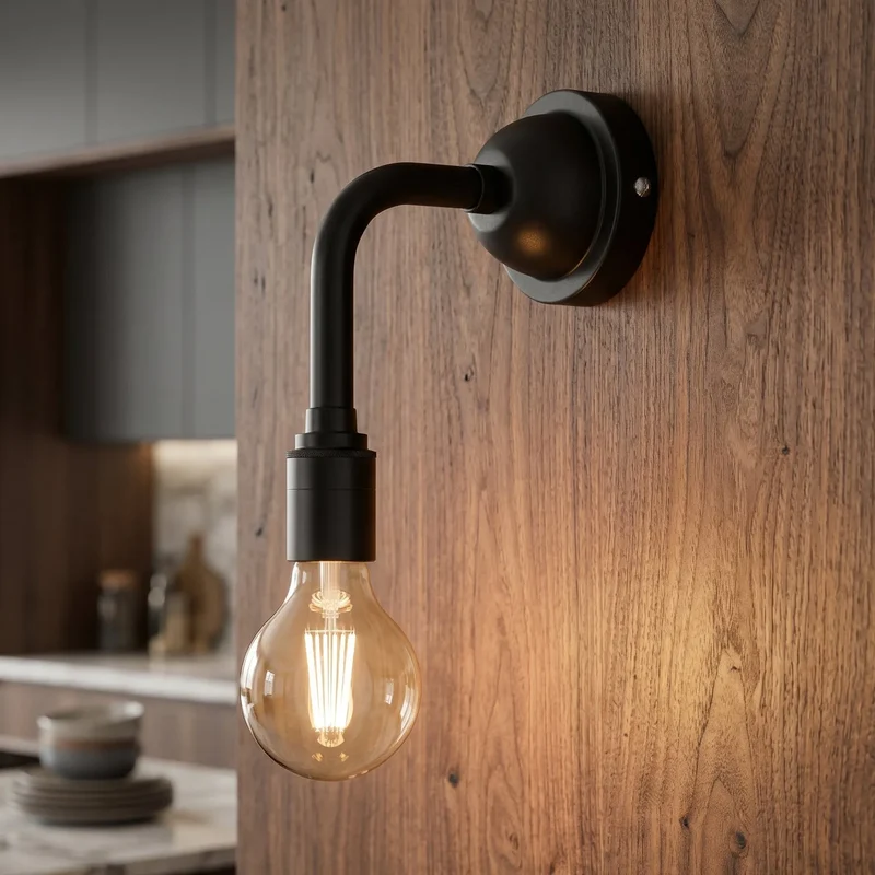 Industrie Wandleuchte E27 G95 LED Winkelarm Retro Wandlampe~3893