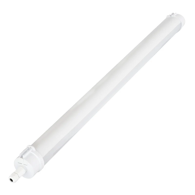 LED Feuchtraumleuchte, 150 cm, 60W-52W-44W einstellbar, max. 7487lm, 3CCT,IP65, IK08, rund, durchschleifbar