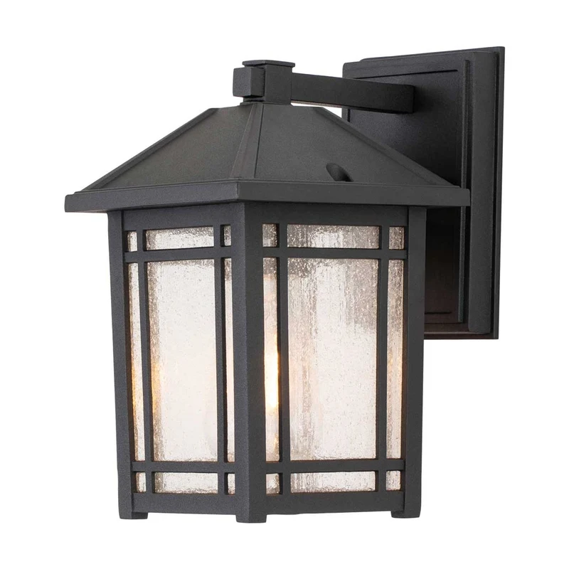 Außen-Wandlaterne Cedar Point 1-flammig IP44 Schwarz Ø15cm