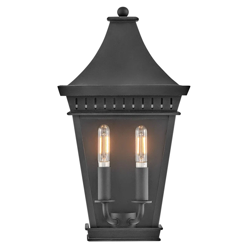 Außen-Wandlaterne Chapel Hill 2-flammig IP44 Schwarz